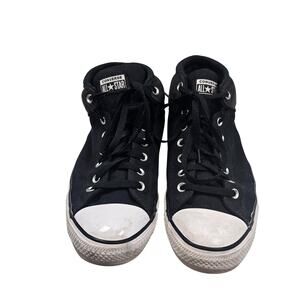 Converse Mens 12 Black Mid Top Canvas Sneakers